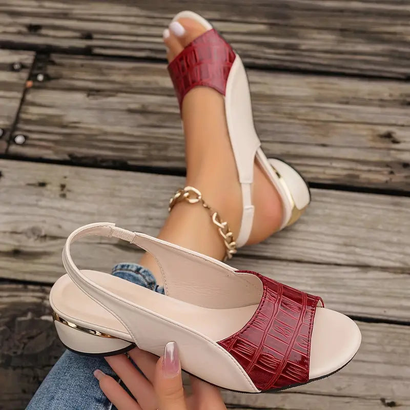 Coraline - Women's Slingback Mid Sandals - photo 3