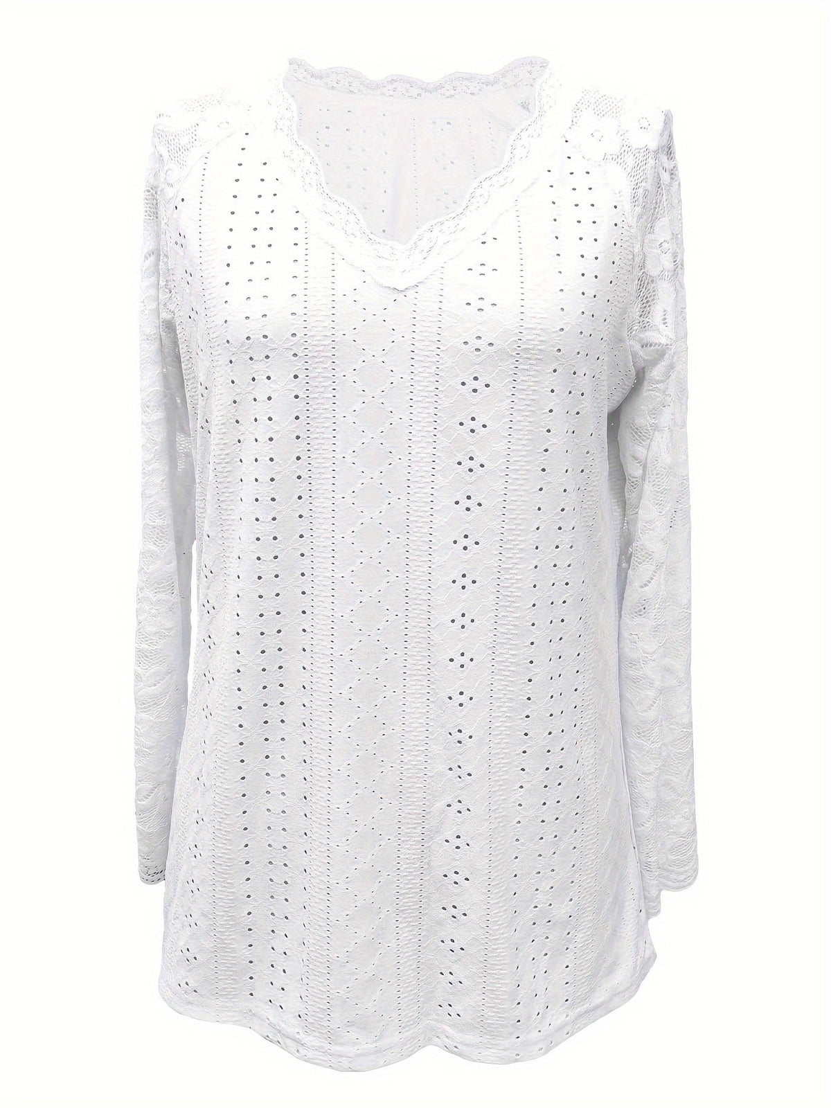 Sylvie - Women's Long Lace-Sleeve Blouse - photo 6
