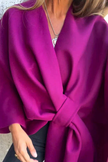 Josephine - Women's Draped Shawl Coat