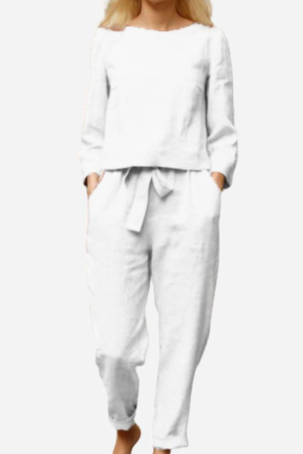 Faye - Women's Linen Vintage-Inspired Set