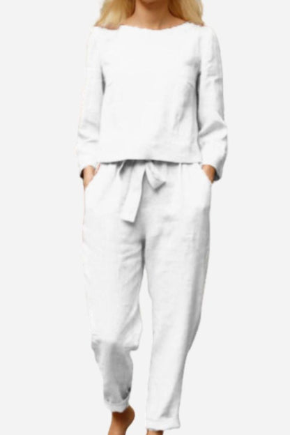 Faye - Women's Linen Vintage-Inspired Set