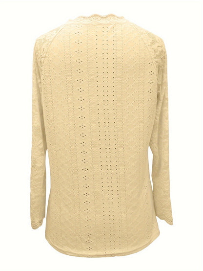 Sylvie - Women's Long Lace-Sleeve Blouse - photo 19
