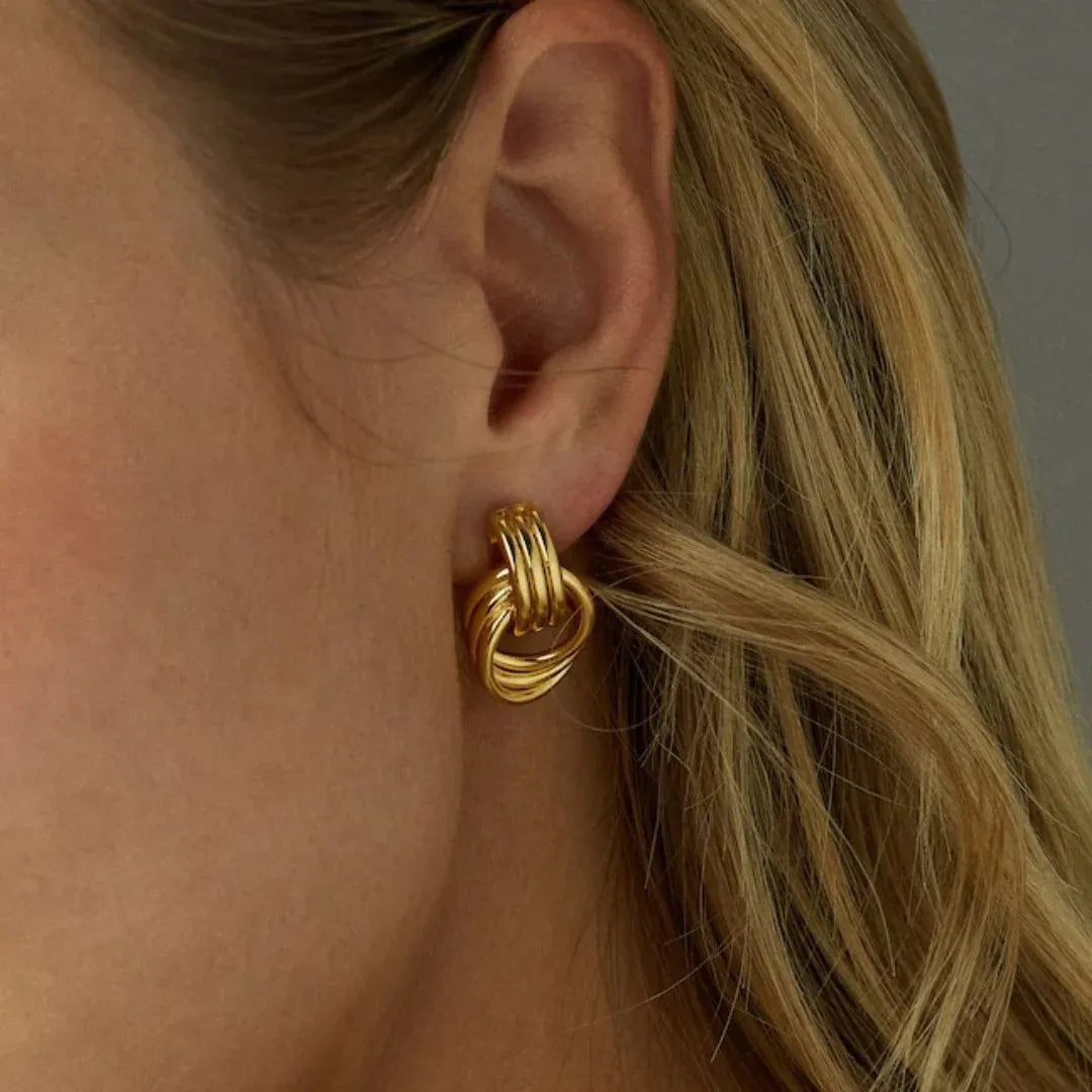 Tilly - Women's Layered Chic Hoop Earrings - photo 8
