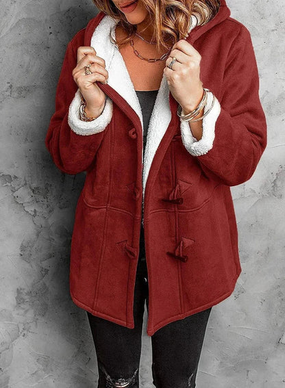 Clemence - Women's Fleece Hooded Coat - photo 3