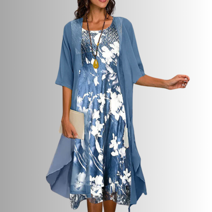 Hallie - Women's Midi Layered Dress - photo 1