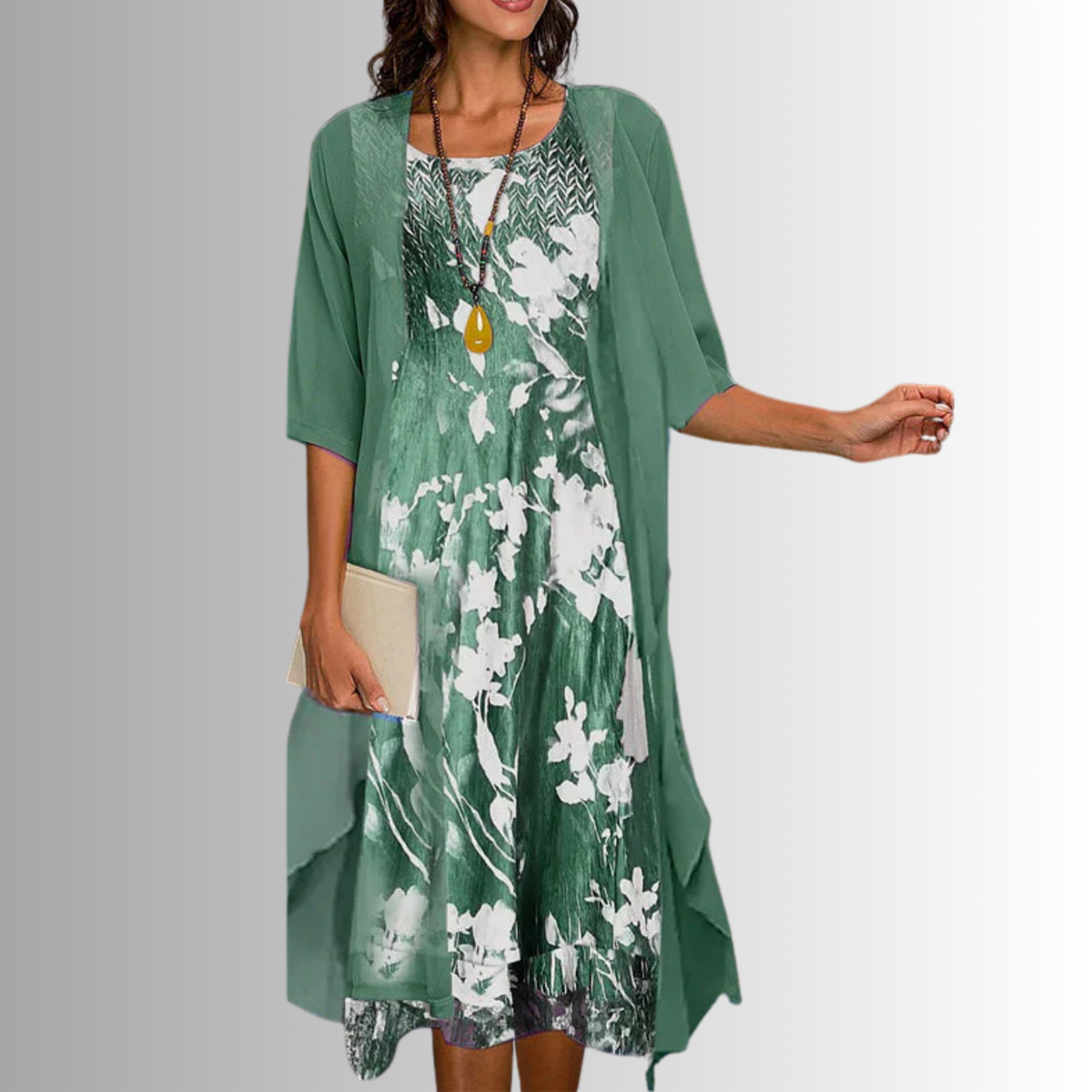 Hallie - Women's Midi Layered Dress - photo 7