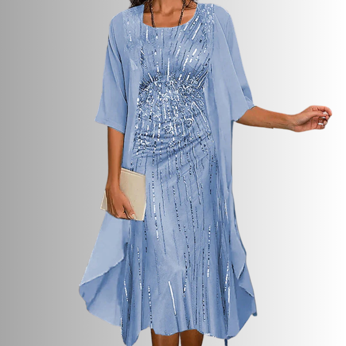 Hallie - Women's Midi Layered Dress - photo 9