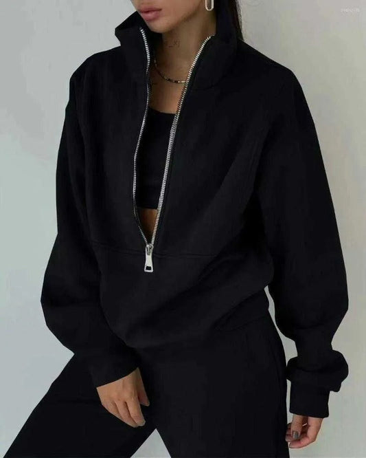Nadine - Women's Half-Zip Lounge Set - photo 2
