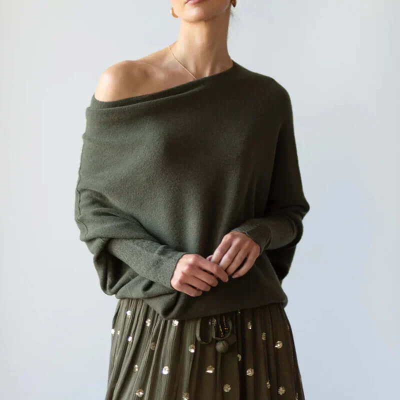 Elspeth - Women's Relaxed Knit Sweater - photo 5