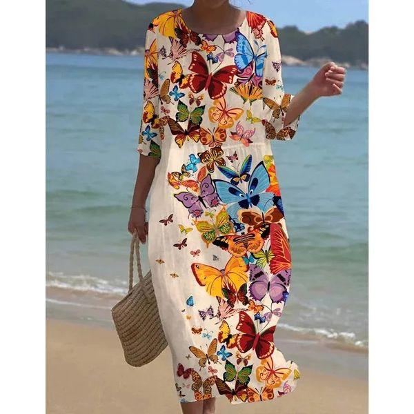 Amara - Women's Floral Dress with Tummy Control - photo 5