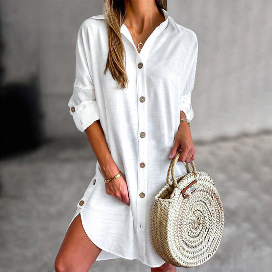 Cerys - Abito da donna a camicia con bottoni