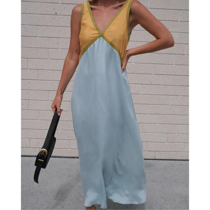 Ella - Women's Sleeveless Maxi Dress with V-Neck - photo 5