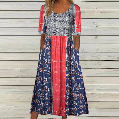 Thea - Women's Midi Boho Dress - photo 14
