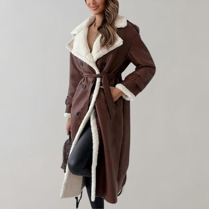 Thea - Women's Shearling Cold Coat