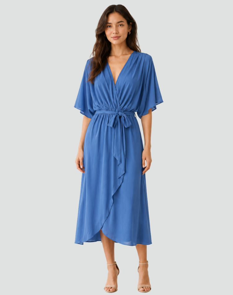 Winona - Women's Wrap Midi Dress - photo 8
