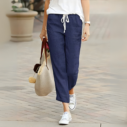 Caitlin - Women's Cropped Drawcord Pants - photo 6