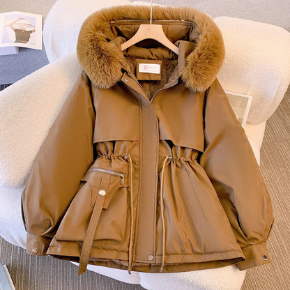 Colette - Women's Fur Hooded Jacket - photo 5