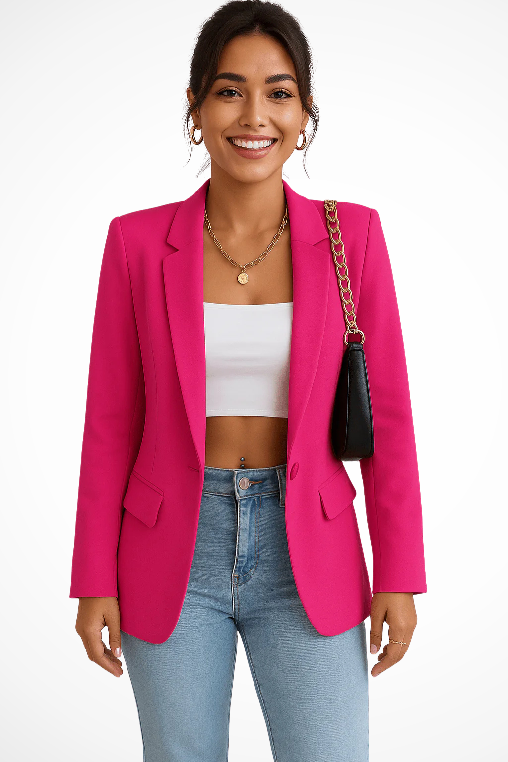 Lucienne - Women's Pockets Tailored Blazer - photo 7