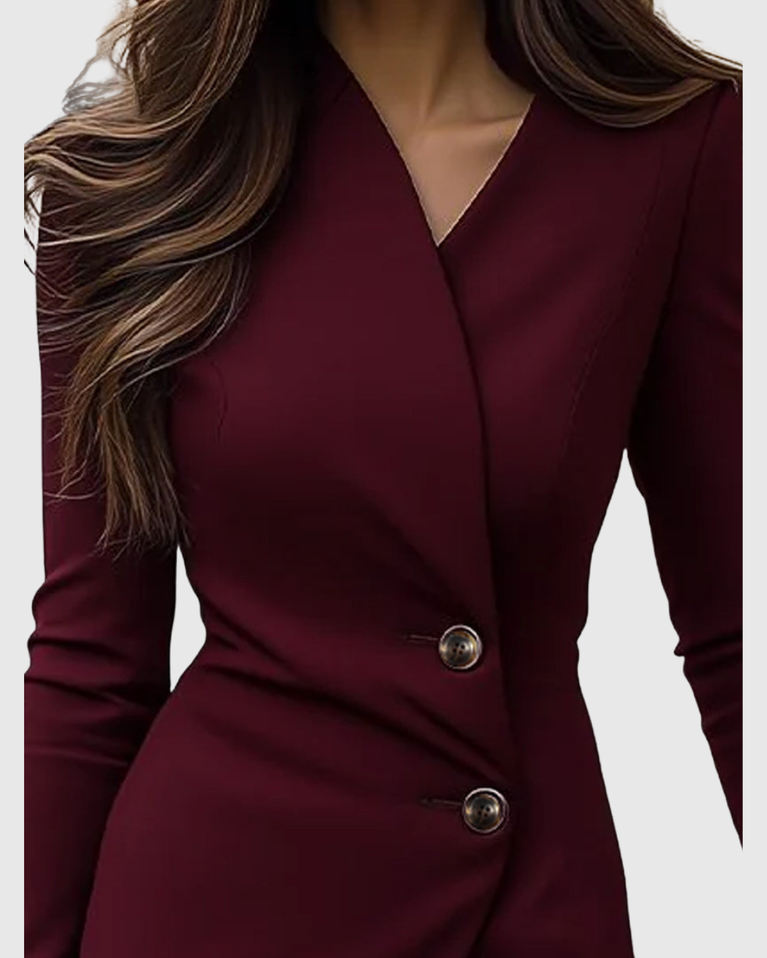 Susanna - Women's Fitted Button-Front Blazer - photo 2