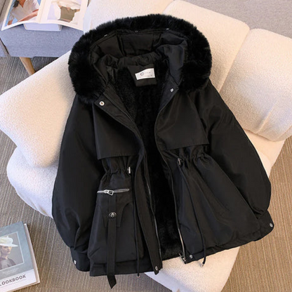 Colette - Women's Fur Hooded Jacket - photo 3