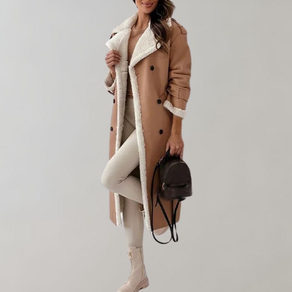 Thea - Women's Shearling Cold Coat