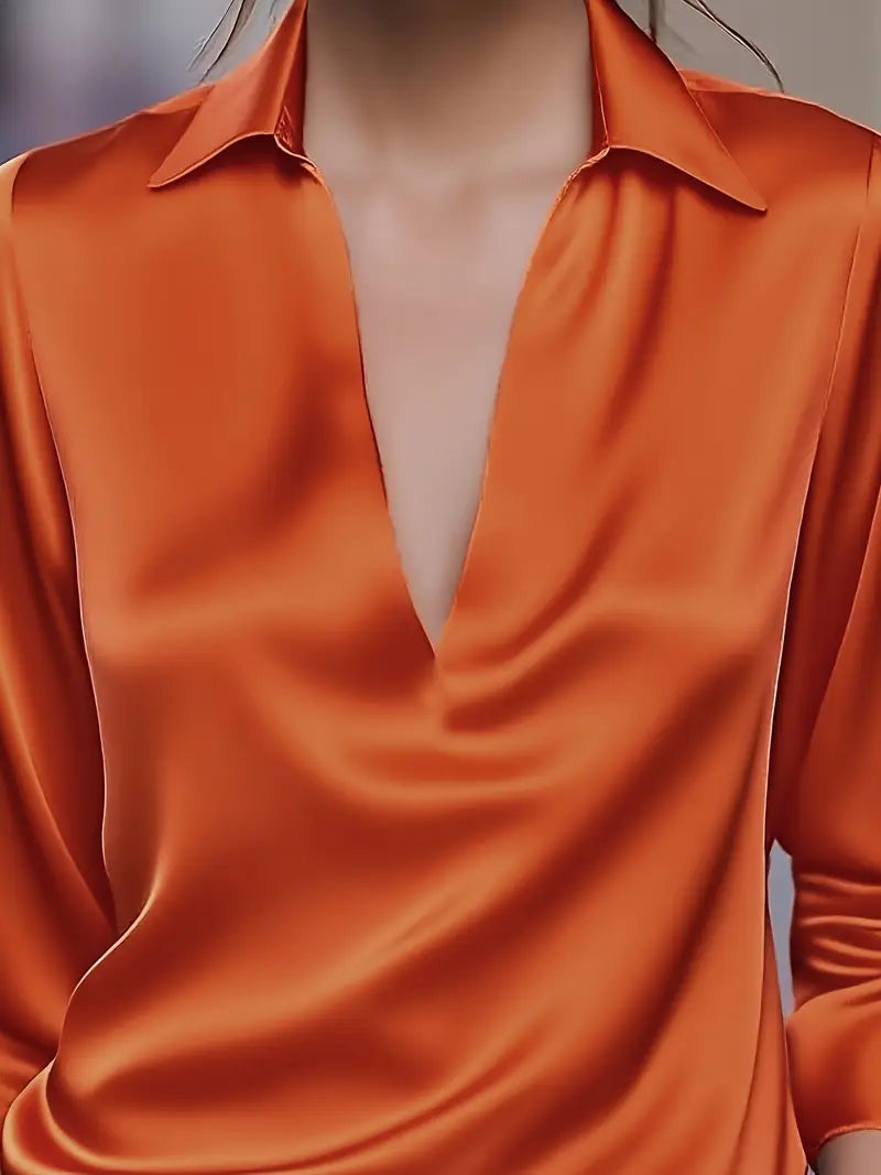 Zora - Women's V-neck Long Blouse - photo 24