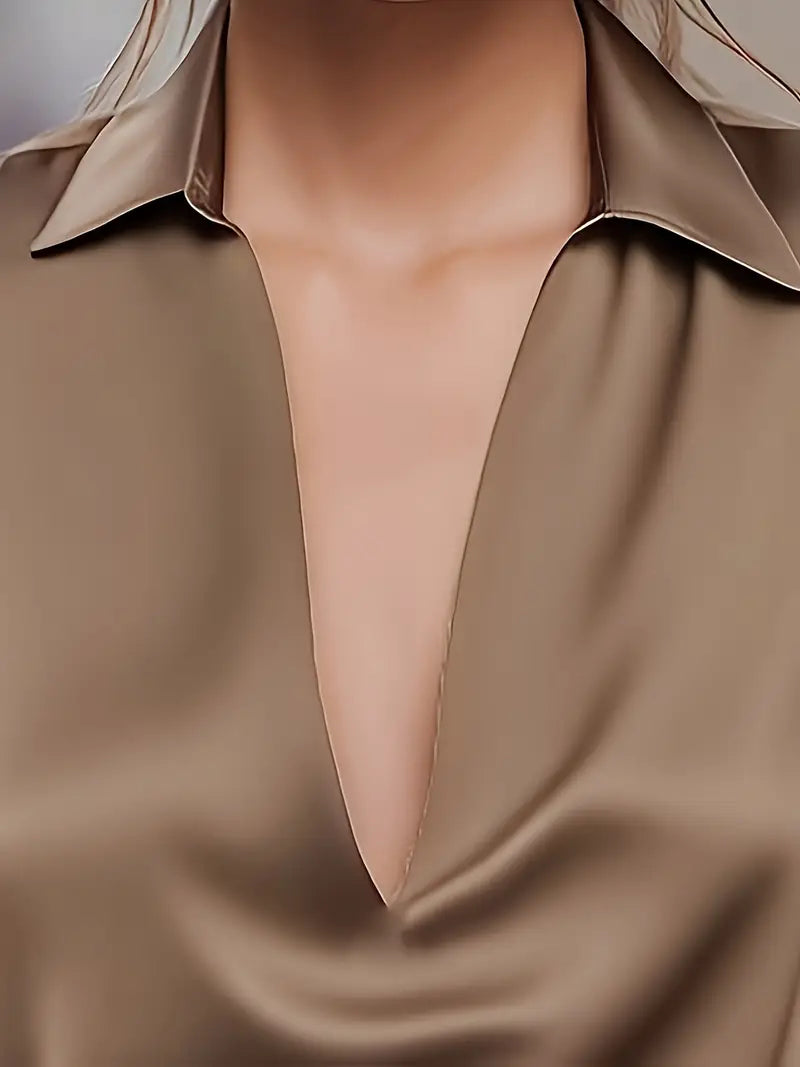 Zora - Women's V-neck Long Blouse - photo 28