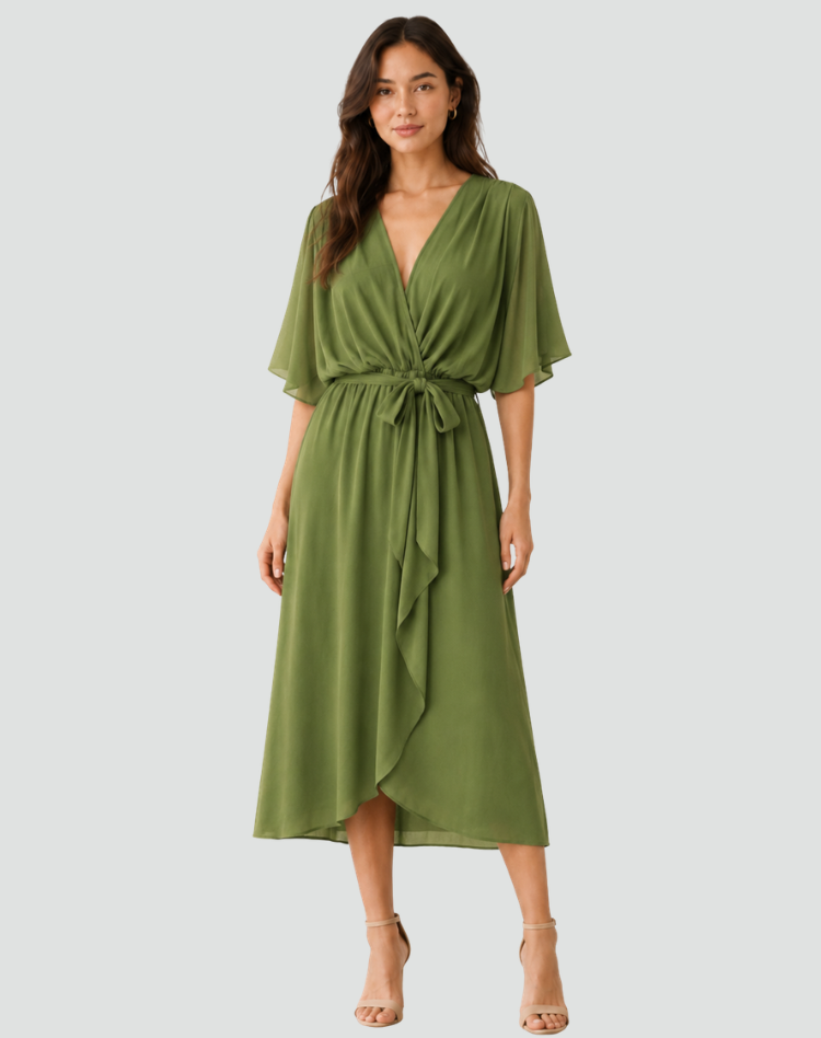 Winona - Women's Wrap Midi Dress - photo 5