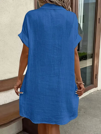 Ulrike - Women's Shirt Midi Cotton Dress - photo 28
