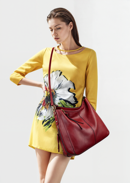Ersilia - Women's Luxe Leather Tote - photo 7