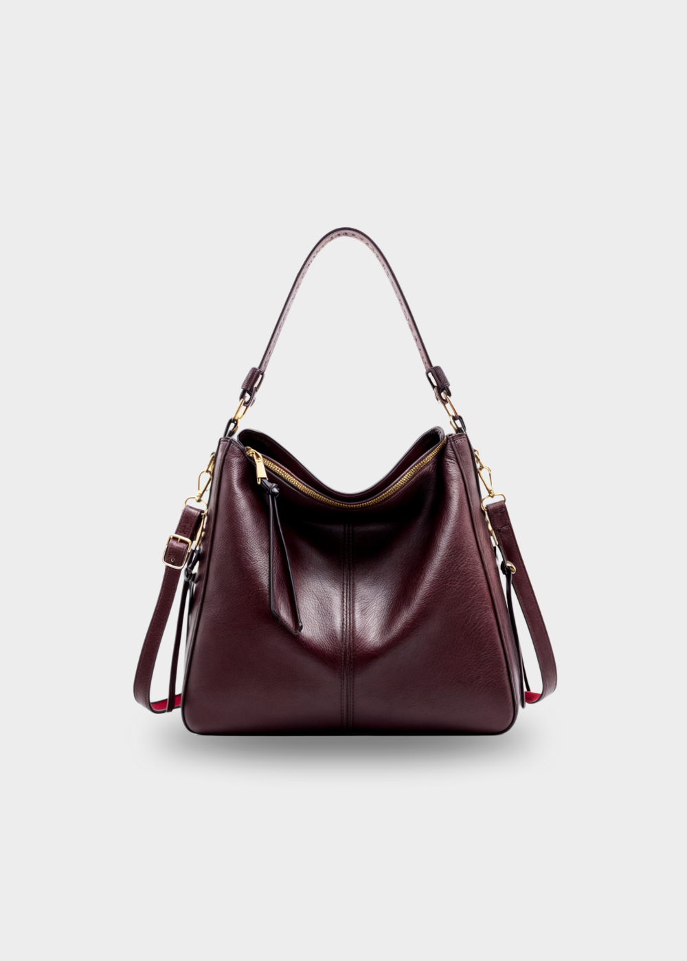 Ersilia - Women's Luxe Leather Tote - photo 12