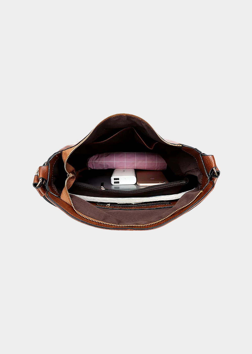 Ersilia - Women's Luxe Leather Tote - photo 3
