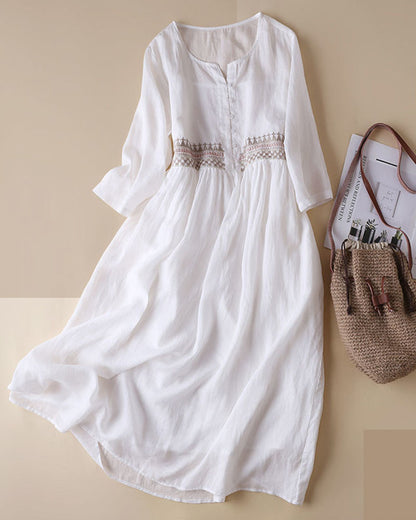 Signe - Women's A-line Midi Dress