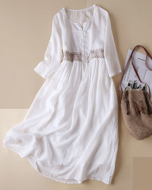 Signe - Abito midi a trapezio da donna