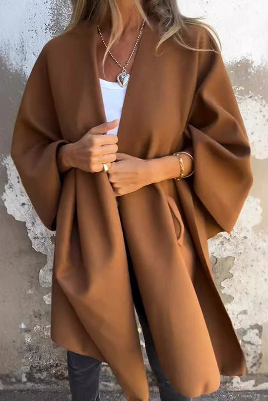 Josephine - Cappotto da donna con scialle drappeggiato