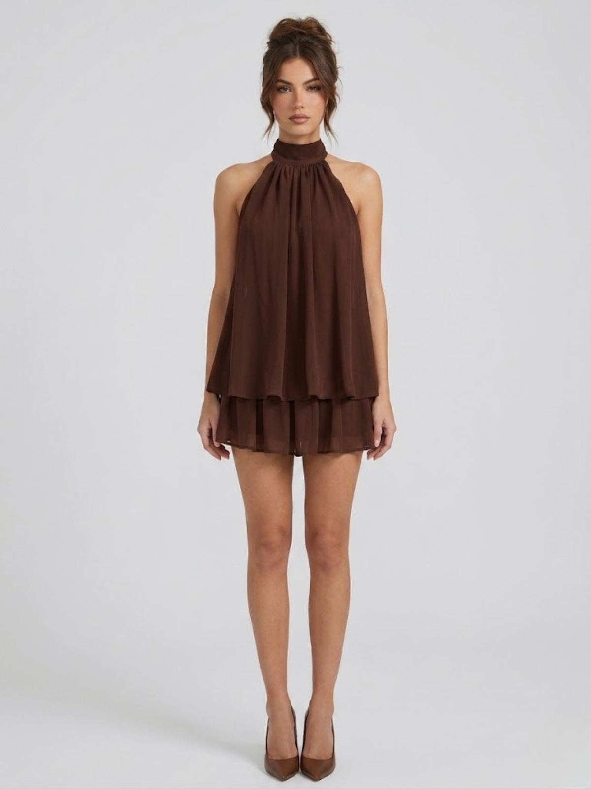 Maribel - Women's Halter Backless Dress - photo 13
