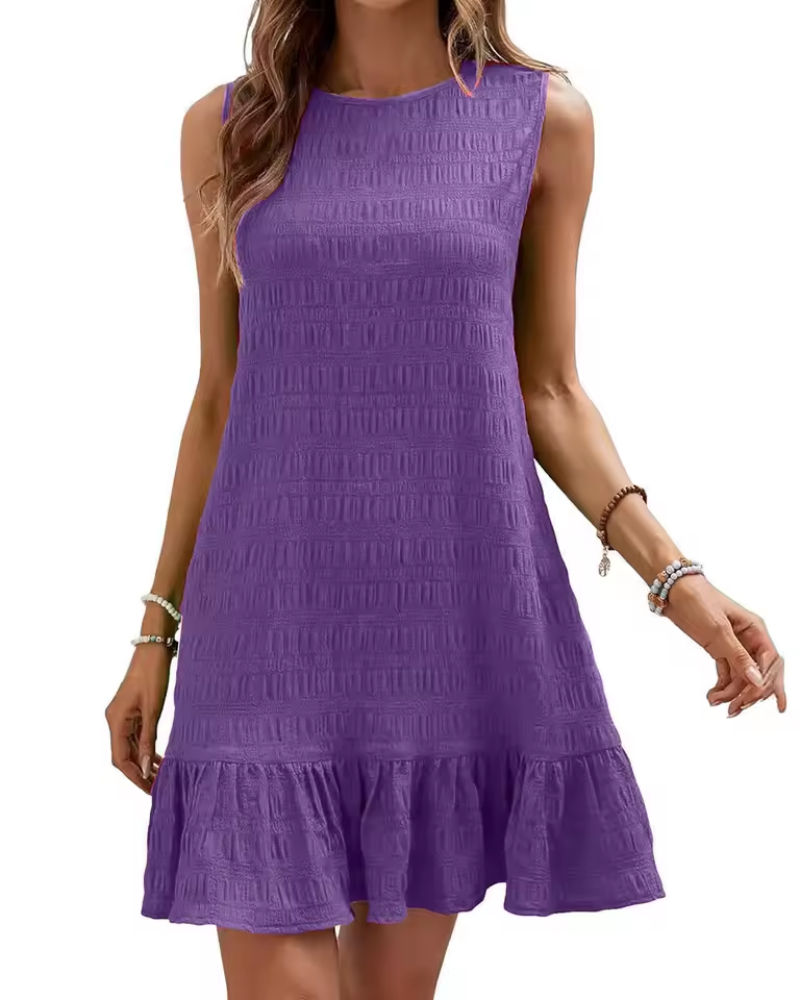 Sidonie - Women's Mini Textured Dress