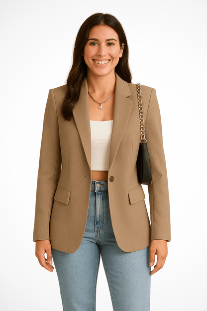 Lucienne - Women's Pockets Tailored Blazer - photo 2