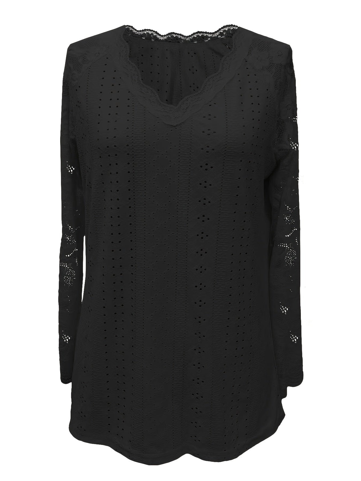 Sylvie - Women's Long Lace-Sleeve Blouse - photo 12