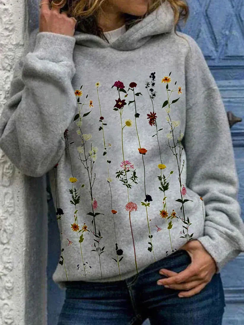 Delia - Women's Medium Flower Hoodie - photo 1