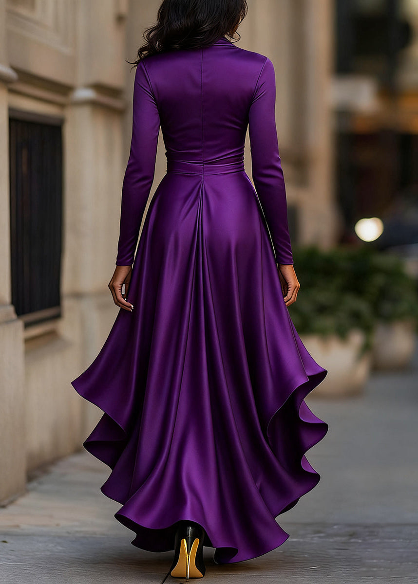 Ottilie - Women's Wrap Satin Dress - photo 13