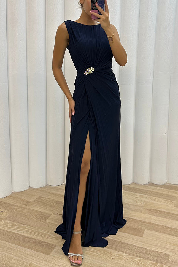 Deena - Women's Embellished Slit Evening Maxi Dress - photo 8