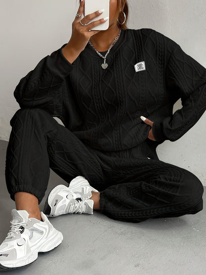 Rosalie - Women's Cable Knit Loungewear