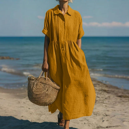 Xenia - Women's Shirt Collared Dress - photo 5