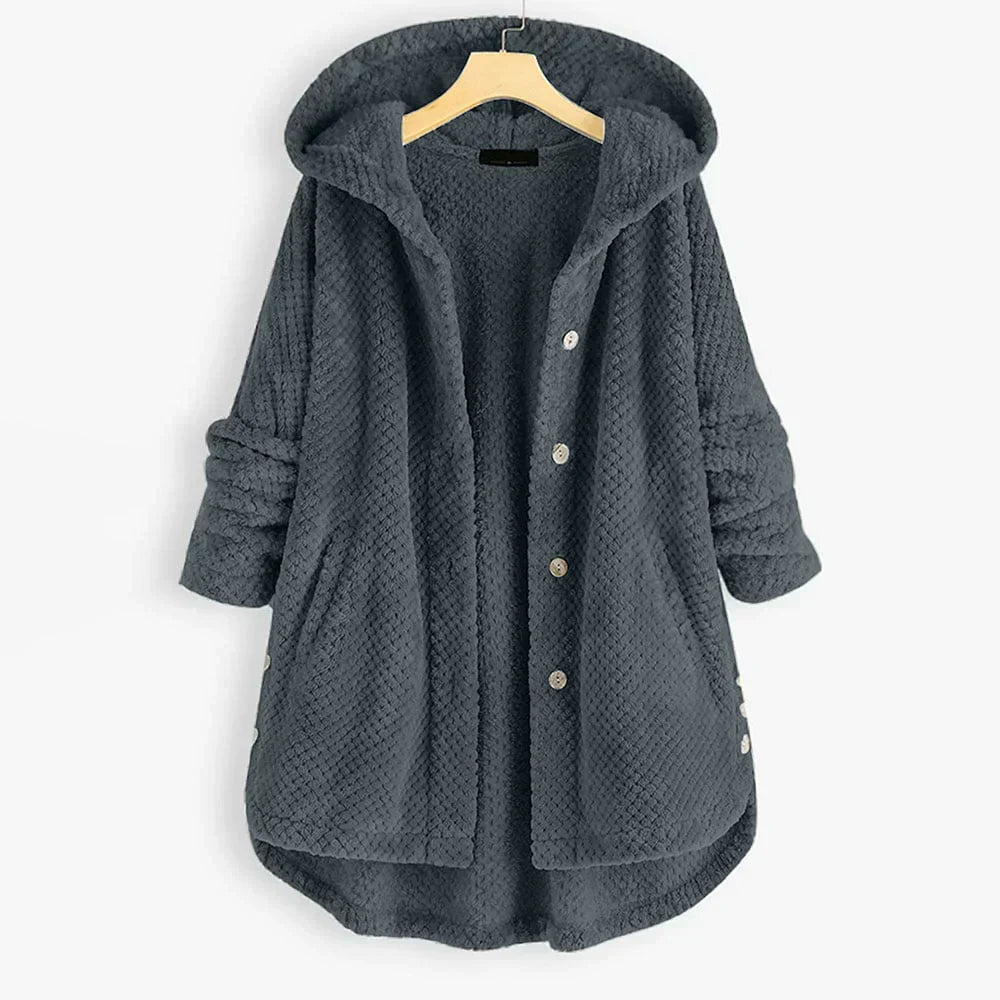 Coraline - Women's Hooded Button-Up Coat - photo 2