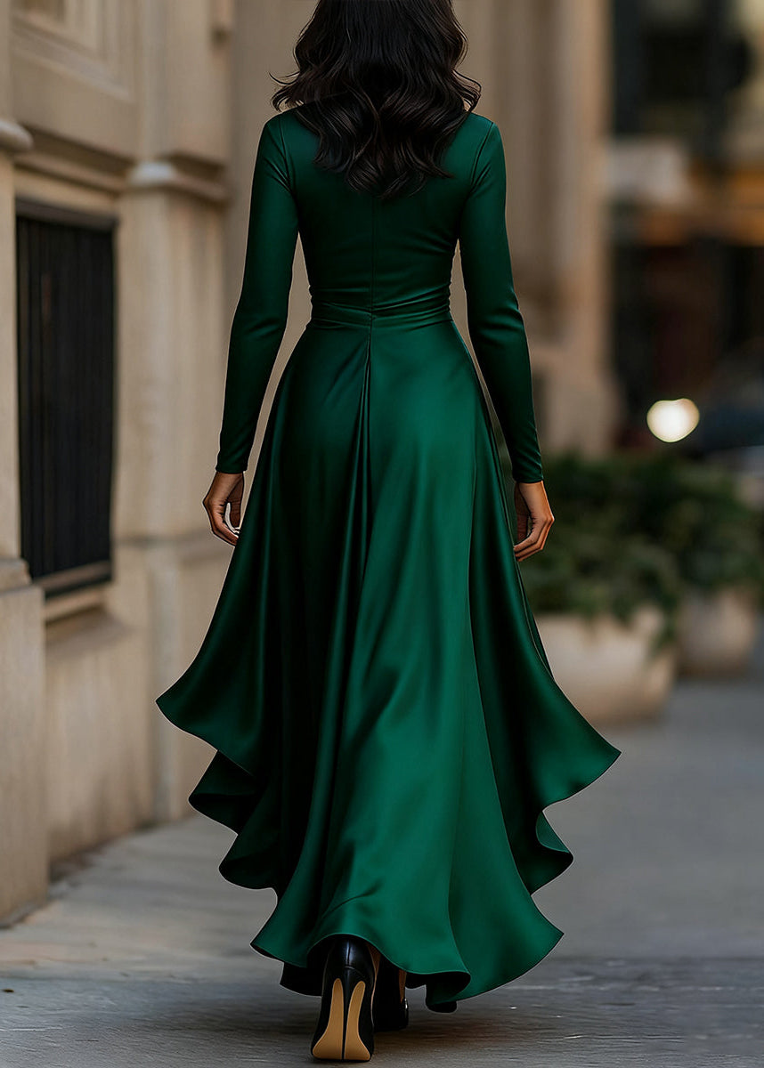 Ottilie - Women's Wrap Satin Dress - photo 12