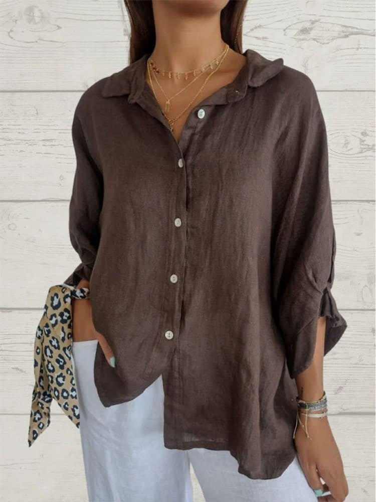 Zora - Women's Cotton Linen Top