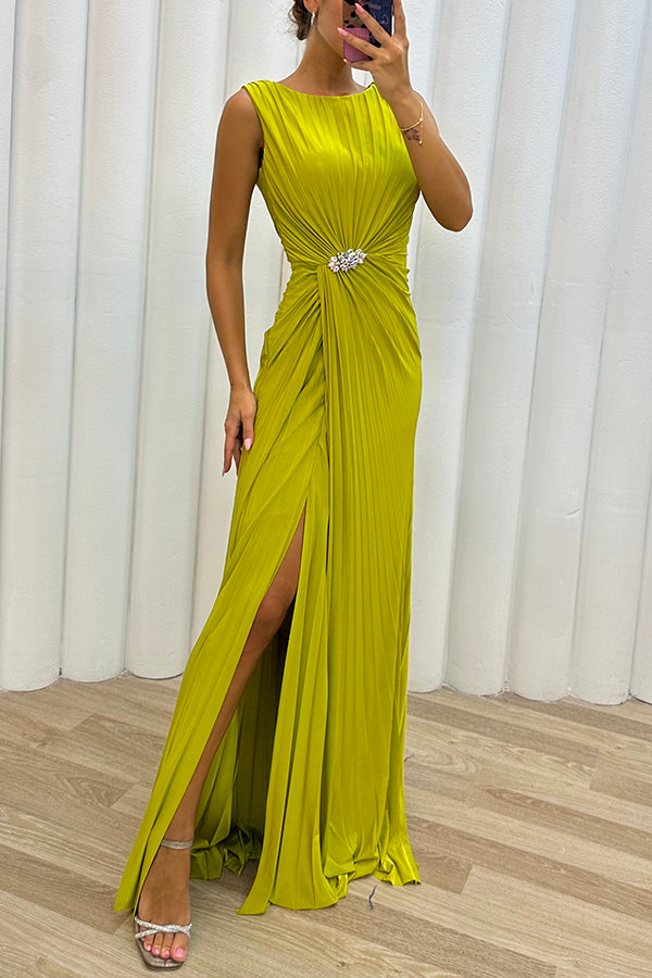 Deena - Women's Embellished Slit Evening Maxi Dress - photo 1