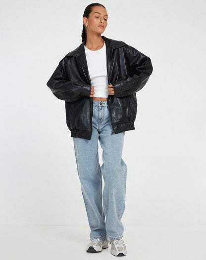 Lorelei - Women's Pockets Leather Jacket