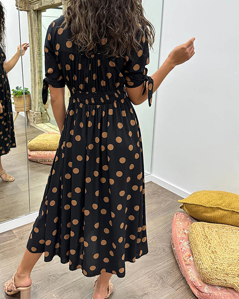 Fleur - Women's A-line Midi Dress - photo 3